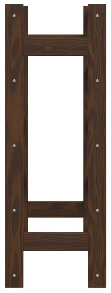 Garrafeira para 20 garrafas madeira de pinho maciça castanho