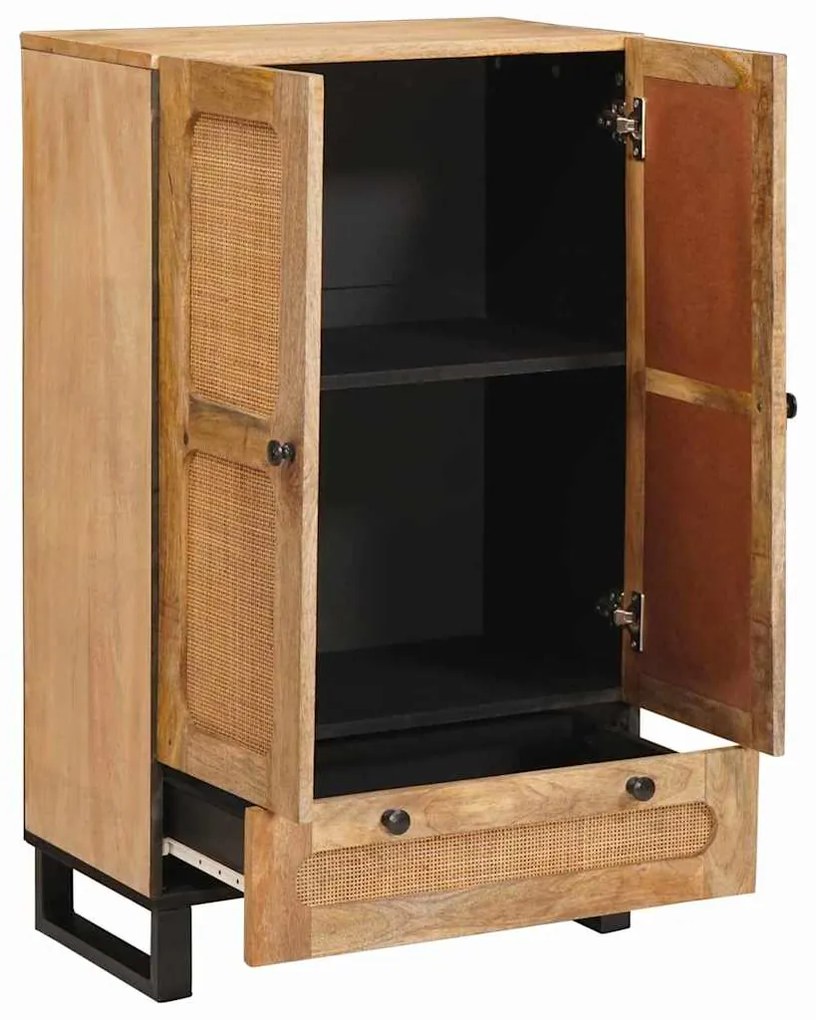 vidaXL Buffet Castanho 60 x 33 x 100 cm Madeira de manga maciça