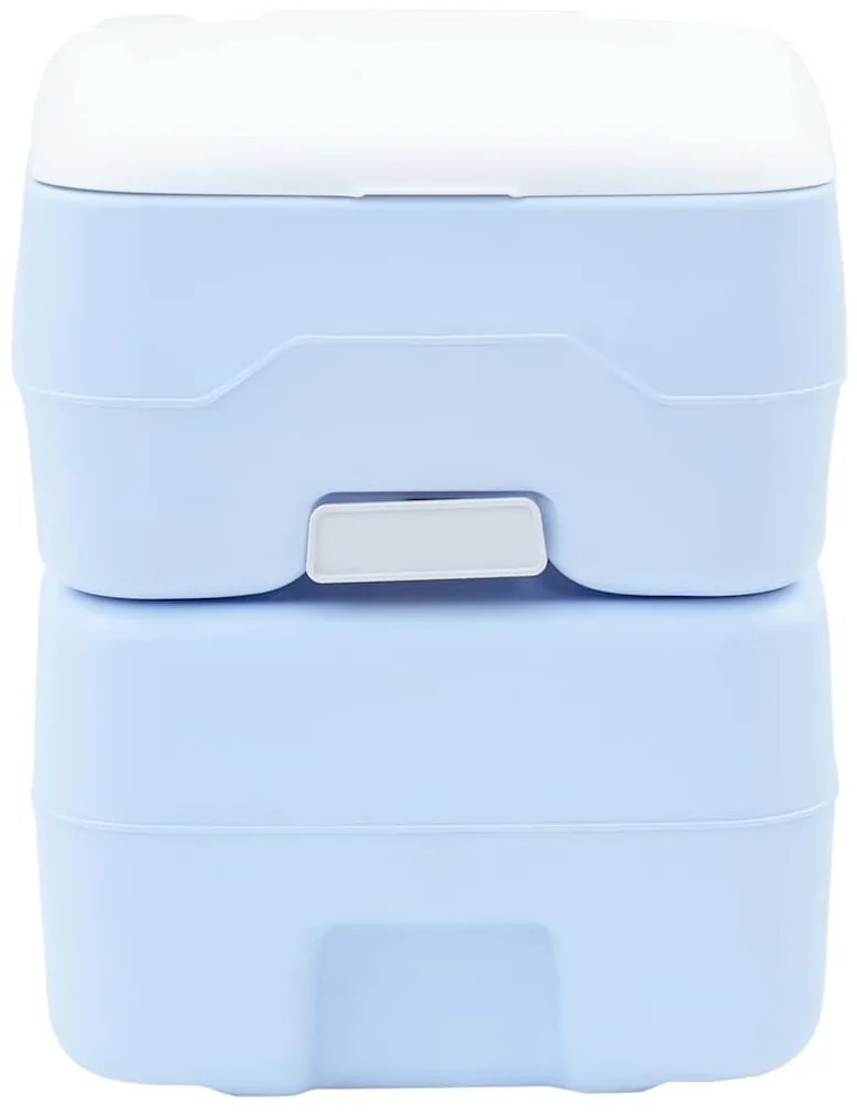 Luz de Casa de Banho Portátil vidaXL Azul e Branca Plástico 20 L