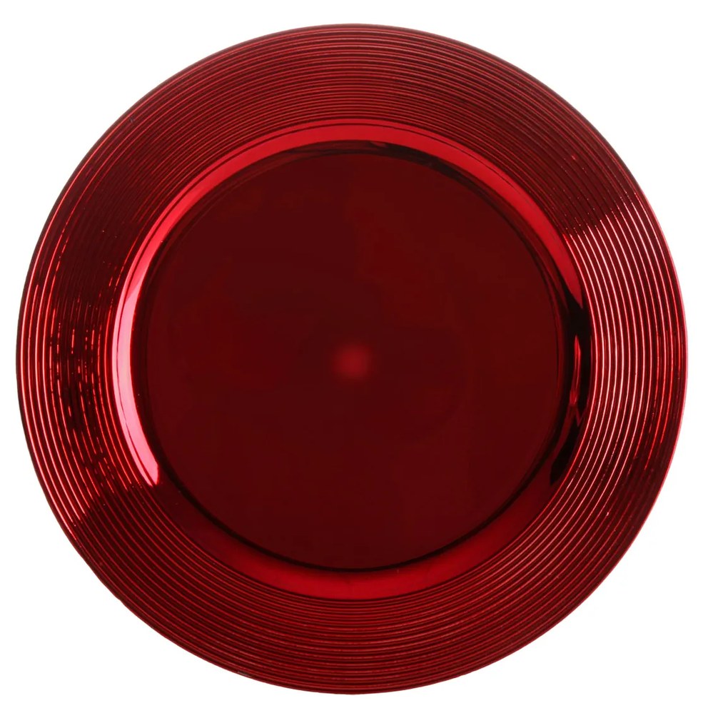 Prato Marcador Vermelho 33CM