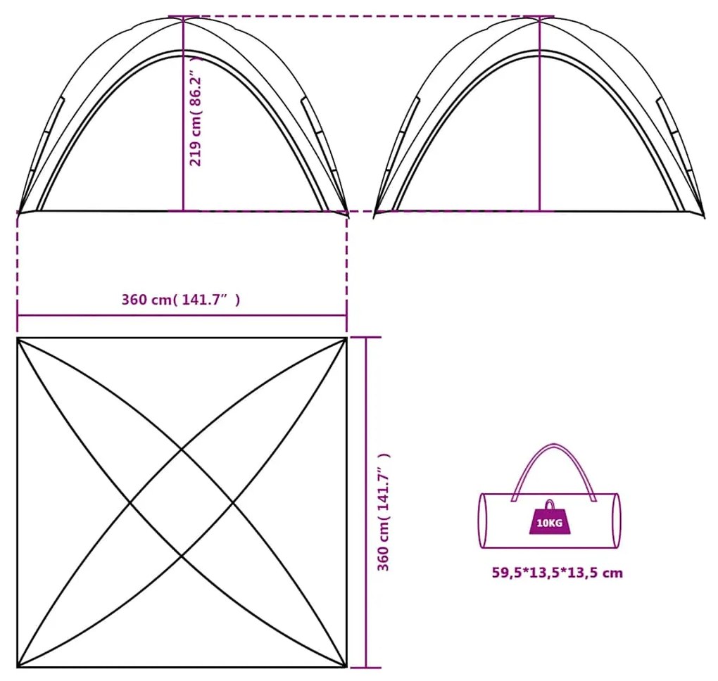 Tenda de festas impermeável branco