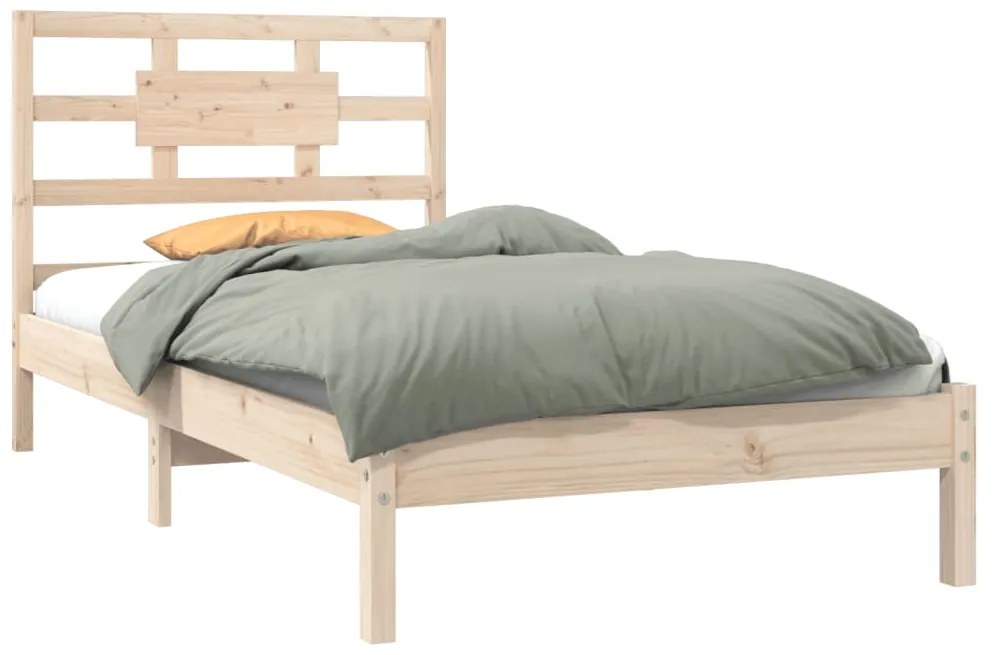 Estrutura de cama solteiro 90x190 cm madeira maciça