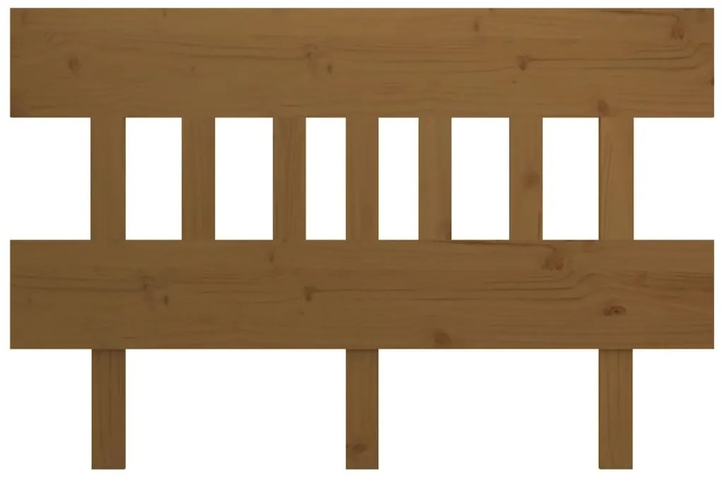 Cabeceira de cama 143,5x3x81 cm pinho maciço castanho mel