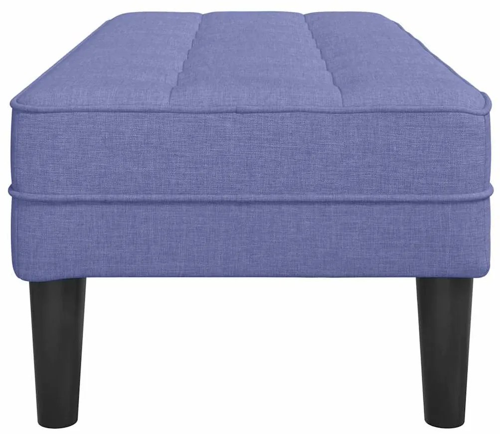 Banco vidaXL Jeans Azul 113x57x39 cm Tecido