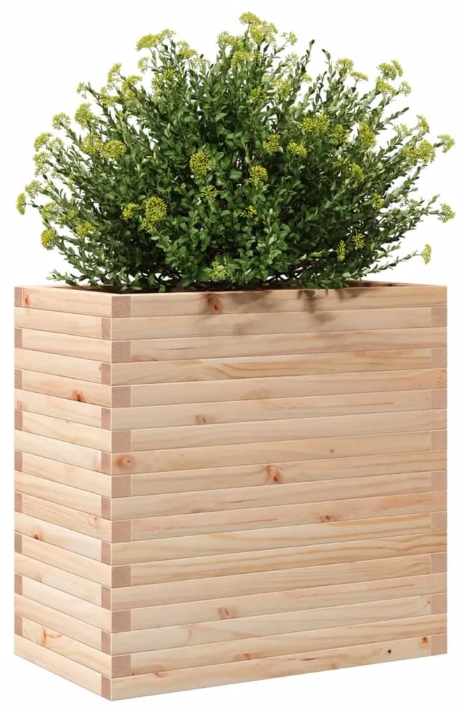 Vaso/floreira de jardim 70x40x68,5 cm madeira de pinho maciça