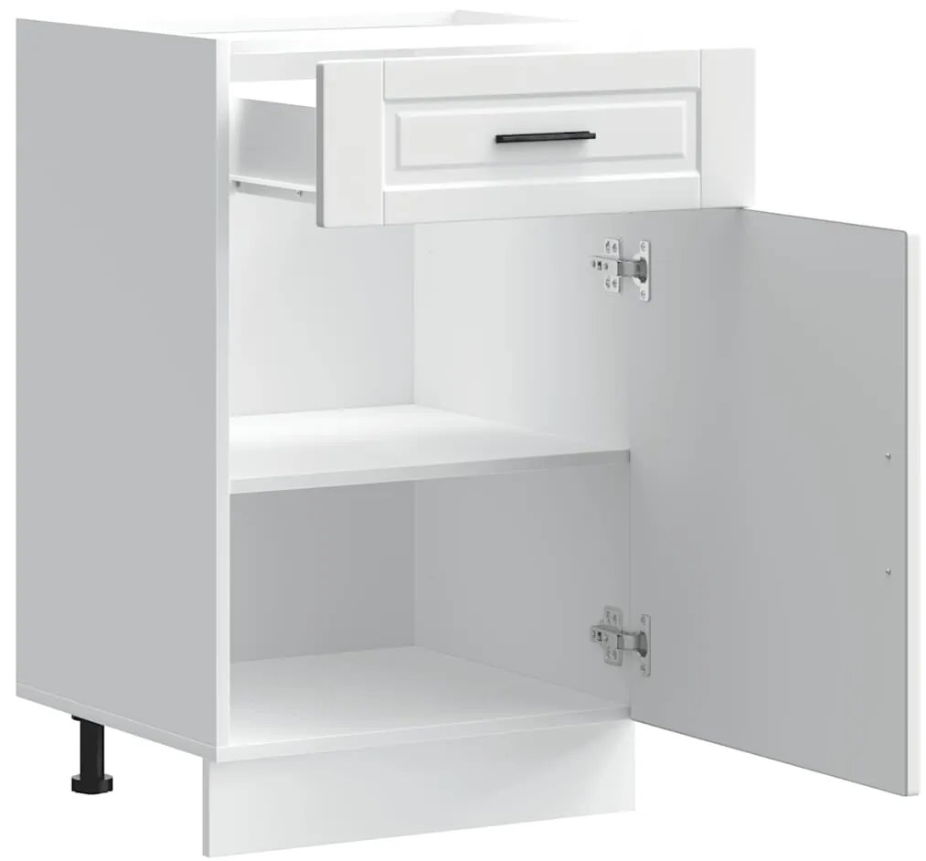 Armário base de cozinha Porto derivados de madeira branco