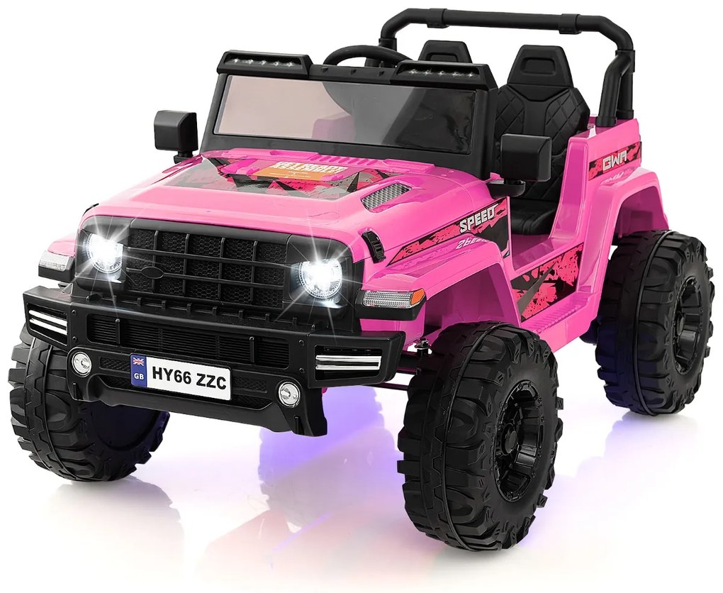 Carro elétrico infantil 24V carro elétrico infantil 2 lugares 77 x 115 x 67 cm vermelho