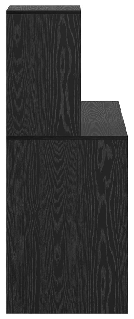Secretária de Escrita Carvalho Preto Carvalho Preto MDF, laminado