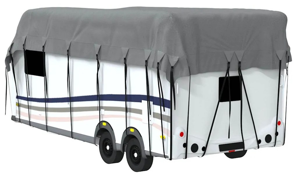 Caravan capa de telhado 800x300 cm tecido não tecido cinzento