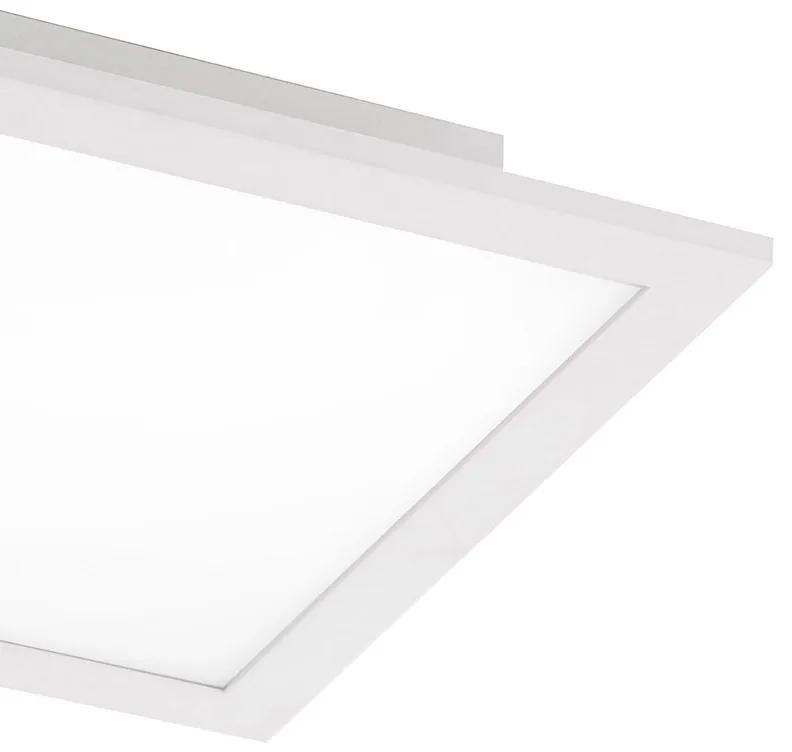 Candeeiro de teto branco 30 cm incl. LED com controle remoto - Orch Moderno