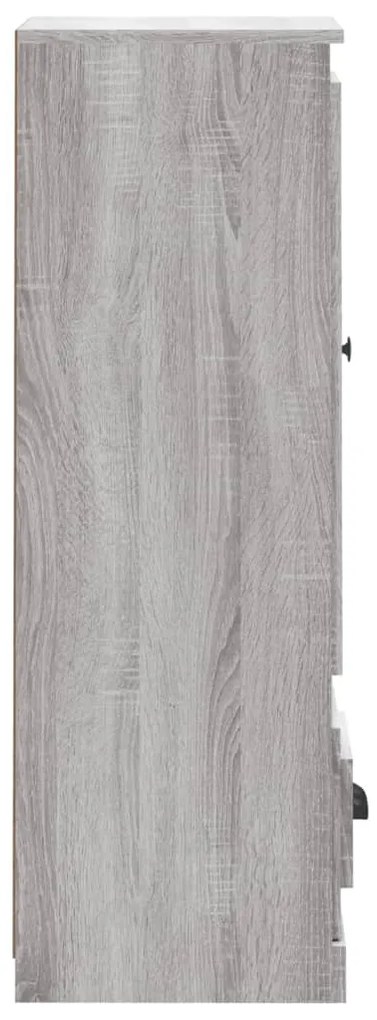 Aparador alto 36x35,5x103,5 cm derivados madeira cinza sonoma