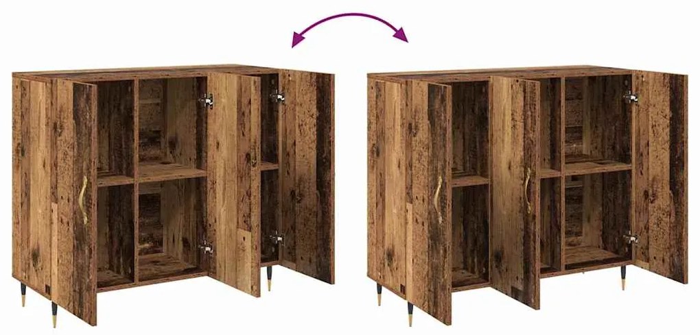 Buffet Castanho 90 x 34 x 80 cm Madeira processada