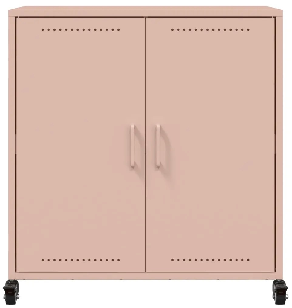 Aparador 68x39x72 cm aço rosa
