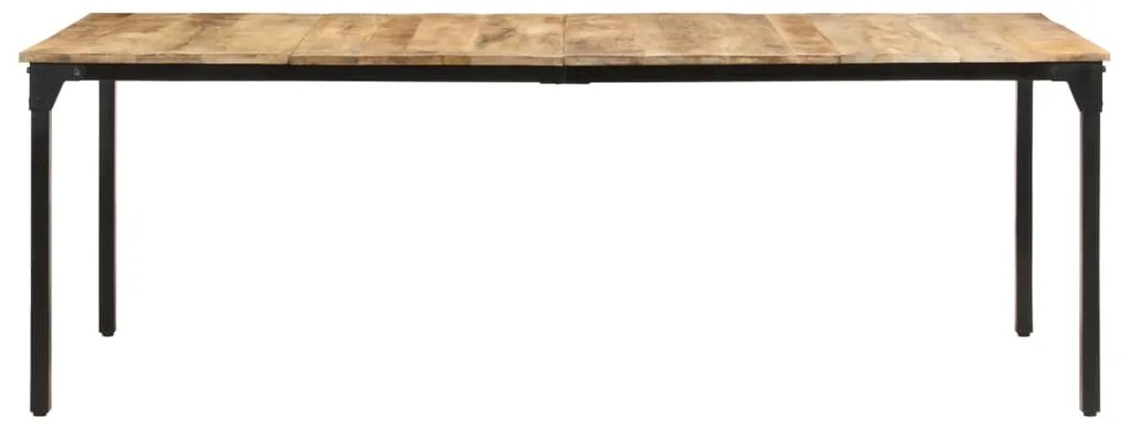 Mesa de jantar 220x100x76 cm madeira de mangueira áspera