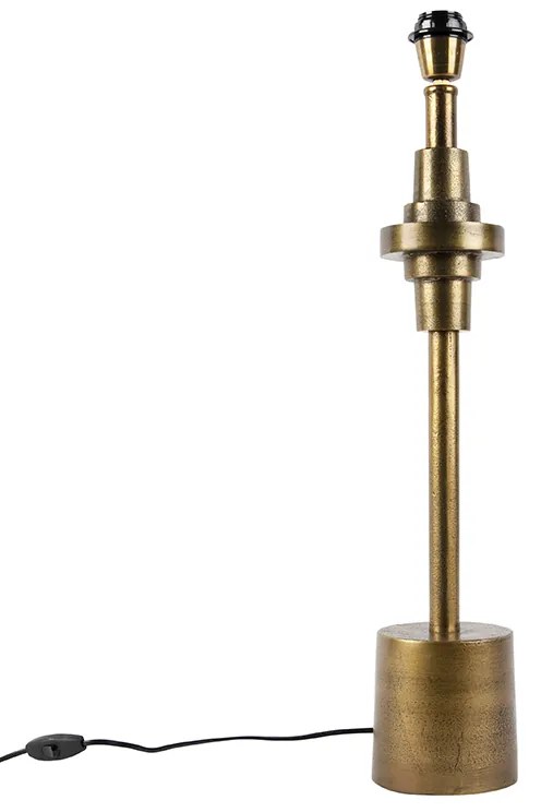 Candeeiro de mesa Art Déco bronze sem abajur - Diverso Art Deco
