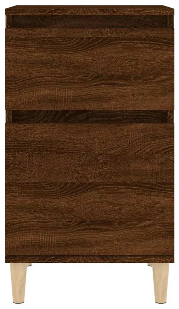 Mesa de cabeceira 40x35x70 cm cor carvalho castanho