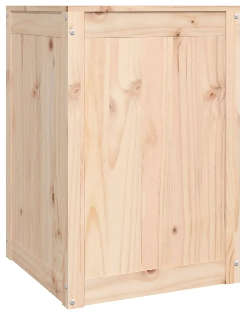 Caixa para roupa 44x44x66 cm madeira de pinho maciça