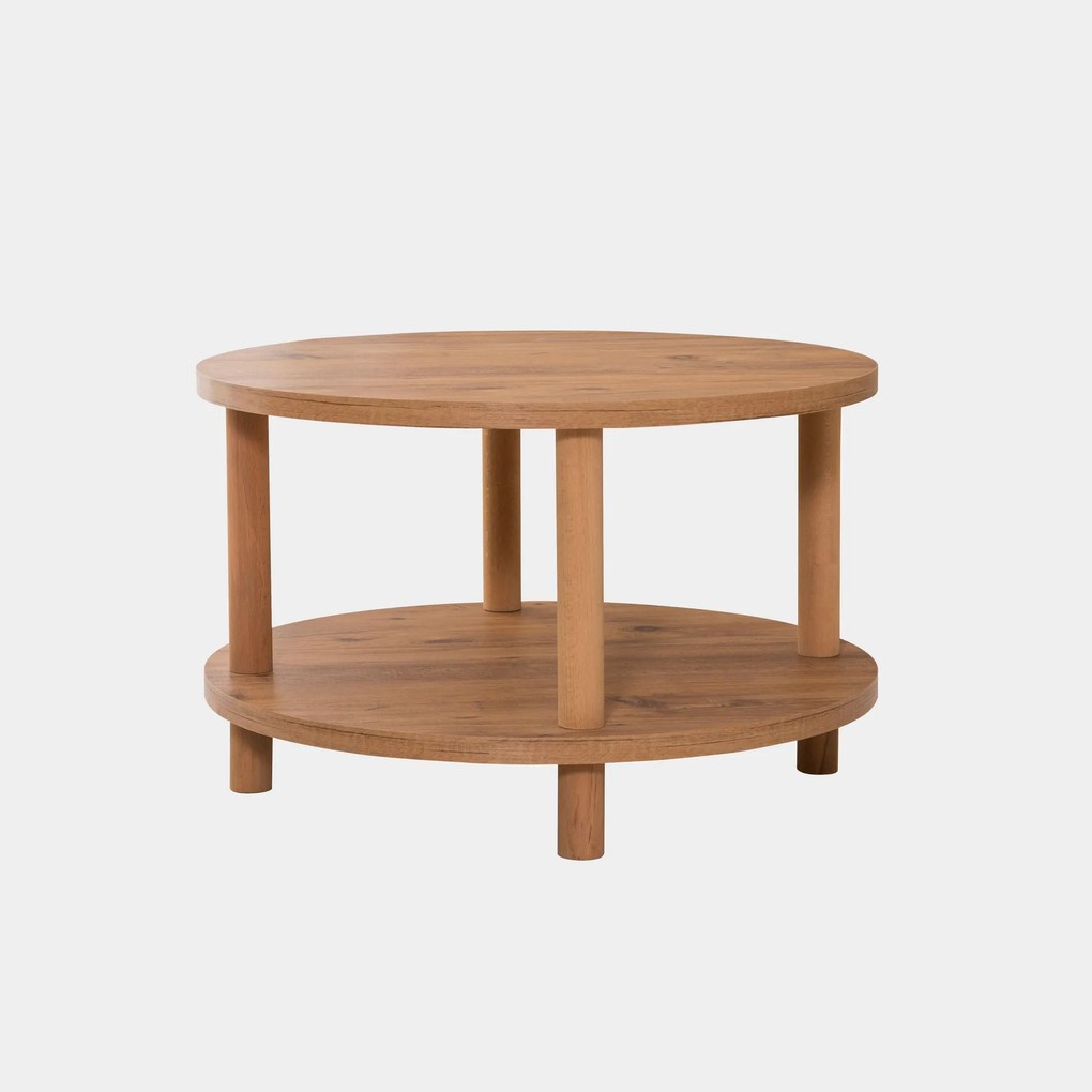 Mesa de Centro Roby – Pinho Atlântico – Diâmetro 70 cm