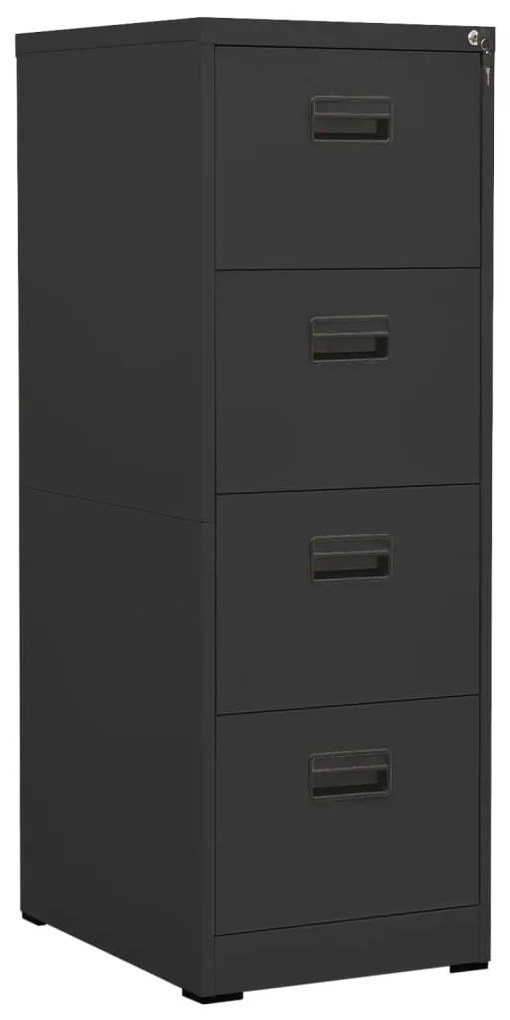 vidaXL Arquivador 46x62x133 cm aço antracite