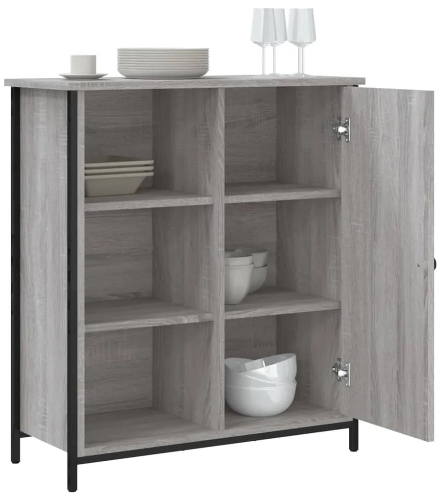 Aparador 70x30x80 cm derivados de madeira cinzento sonoma