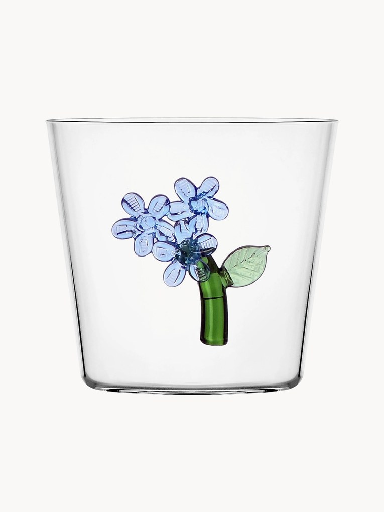 Copo em vidro borosilicato artesanal Botanica