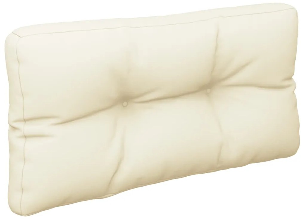 Almofadão para sofá de paletes 70x40x12 cm tecido cor creme