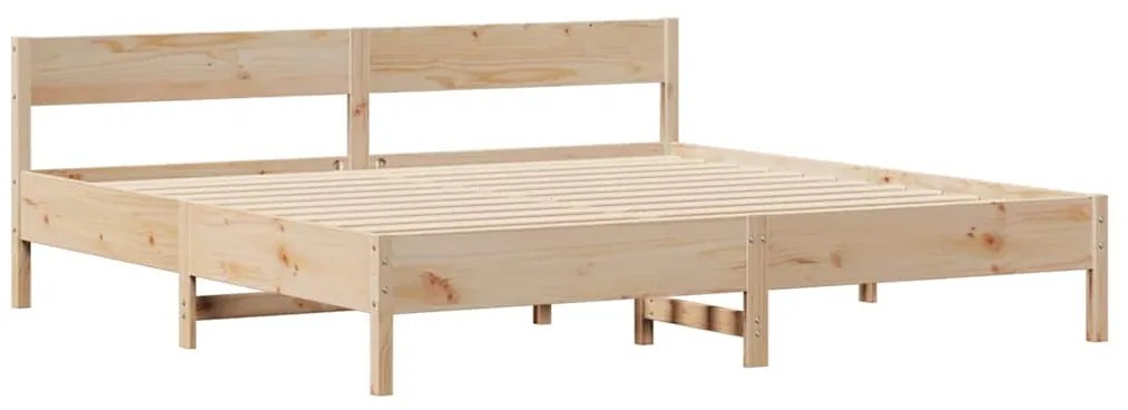 Cama sem colchão 160x200 cm madeira de pinho maciça