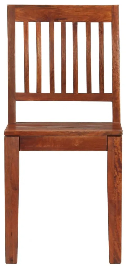 Cadeiras de jantar 2 pcs madeira de mangueira maciça