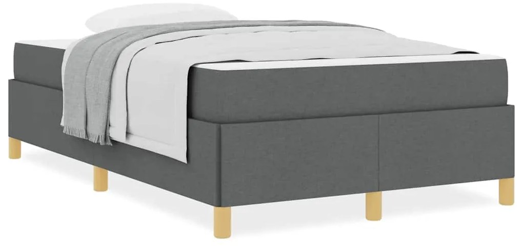 Cama Box Outros Cinzento escuro 120 x 190 cm tecido