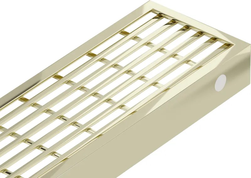 Mexen Flat M33 cobertura para ralo linear 100 cm, dourada - 15330100