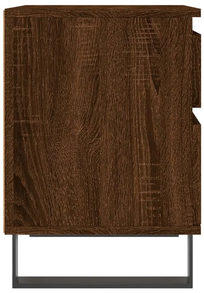 Mesas de cabeceira 2 pcs derivados de madeira carvalho castanho