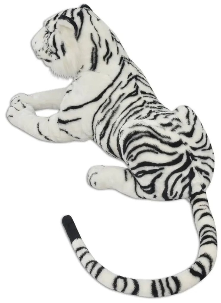 Tigre de peluche, branco, XXL