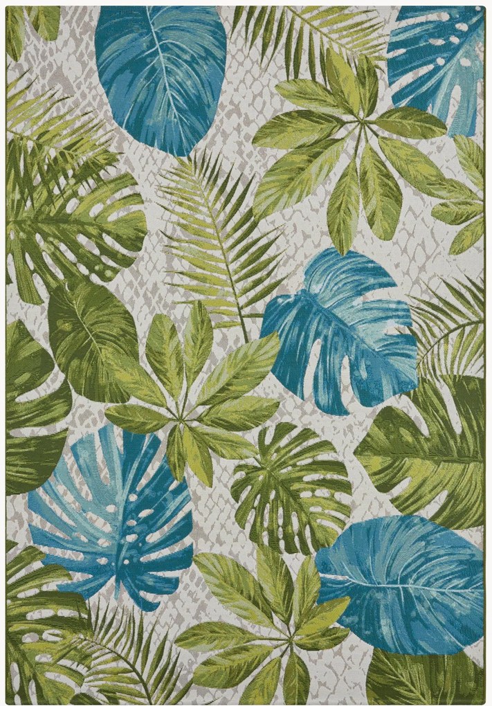 Tapete para interior e exterior Tropical Leaves