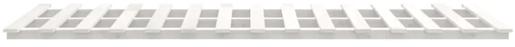 Estrutura de cama 140x190 cm madeira de pinho maciça branco