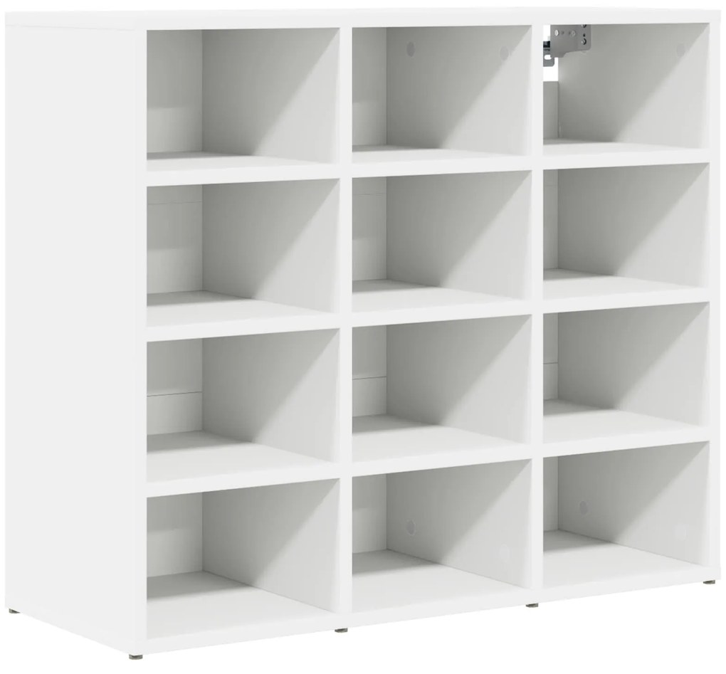 vidaXL Armário de Sapatos Branco 77,5 x 30 x 67 cm Madeira processada