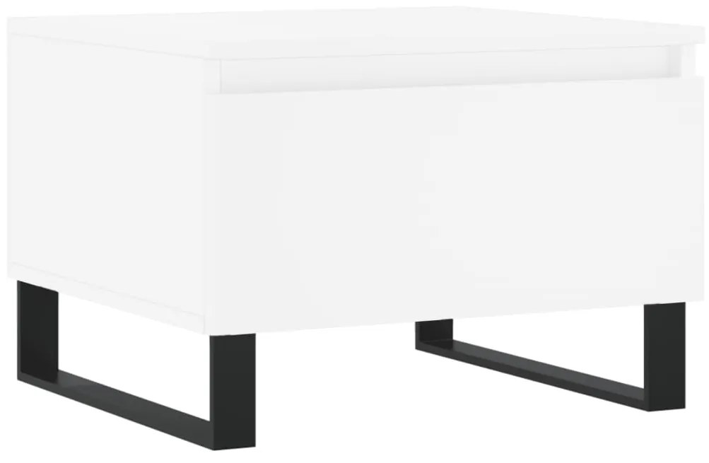 Mesas de centro 2 pcs 50x46x35 cm derivados de madeira branco