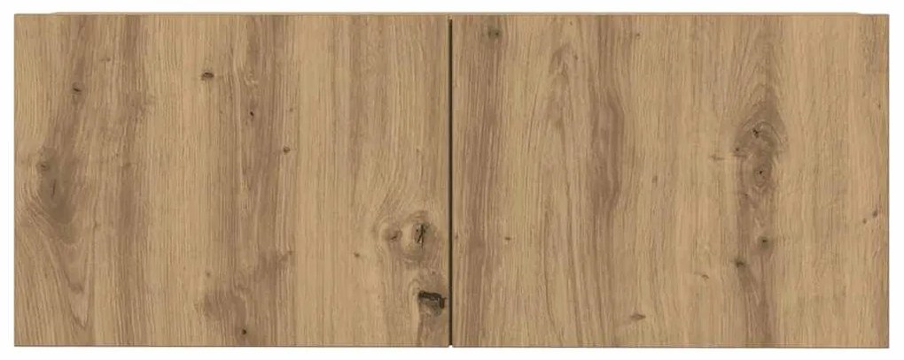 Conjunto de armário TV parede 7 pcs carvalho artisiano