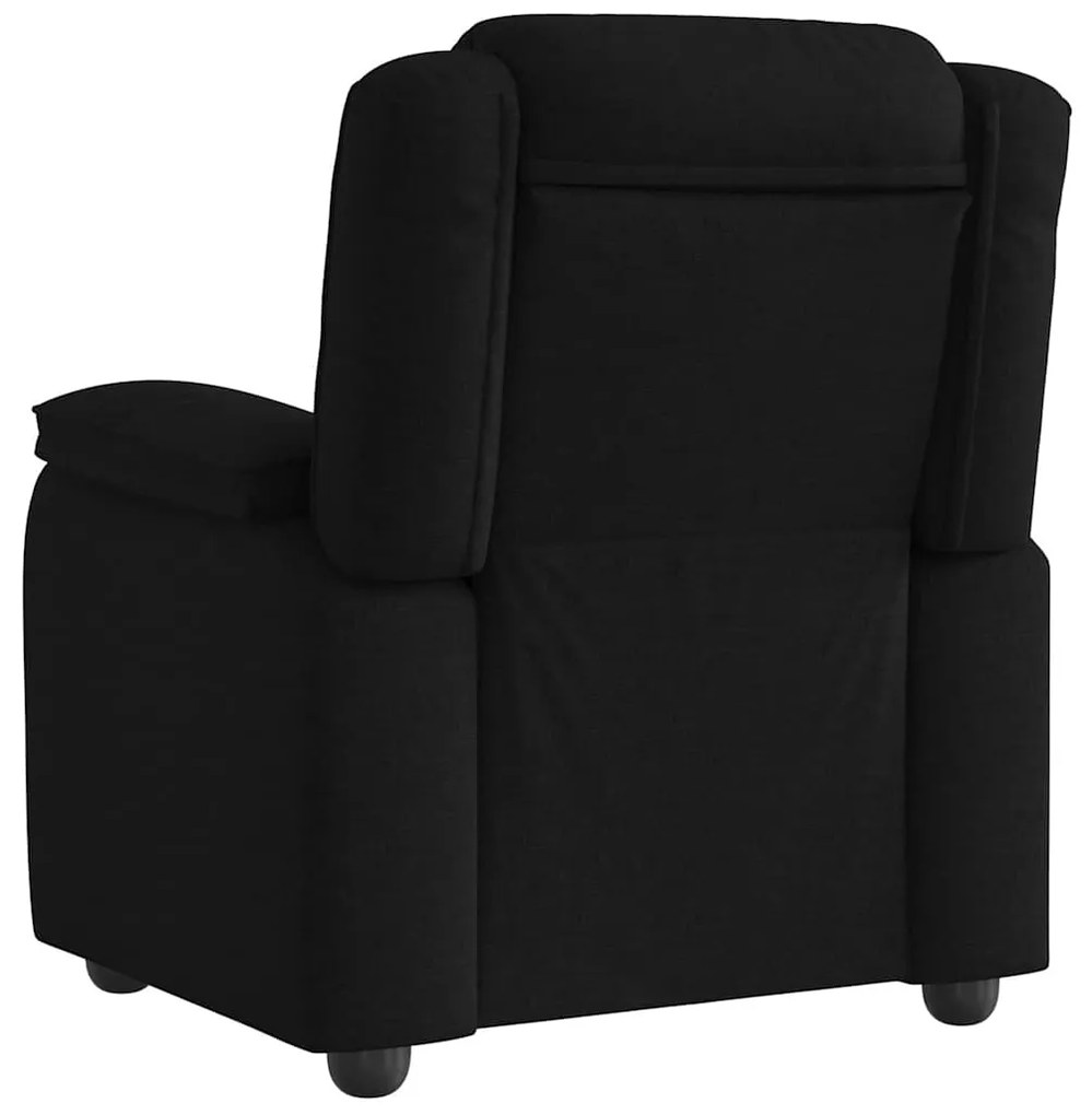 Poltrona reclinável tecido preto