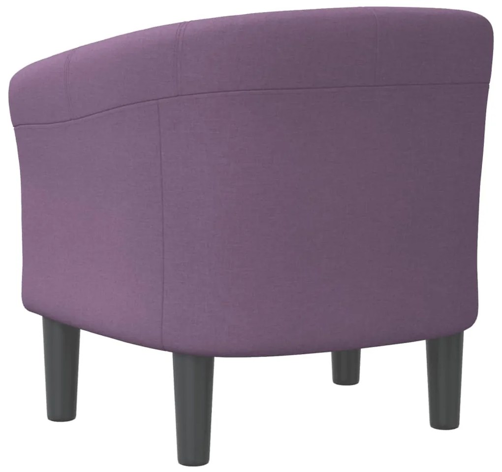 Poltrona Maiza - Em Tecido - Cor Roxo- 70x56x68 cm - Design Moderno