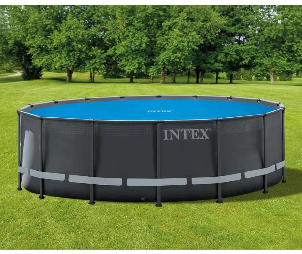 93302 INTEX Cobertura para piscina solar 470 cm polietileno azul