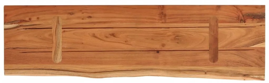 Prateleira de parede retangular 70x20x3,8 cm acácia maciça