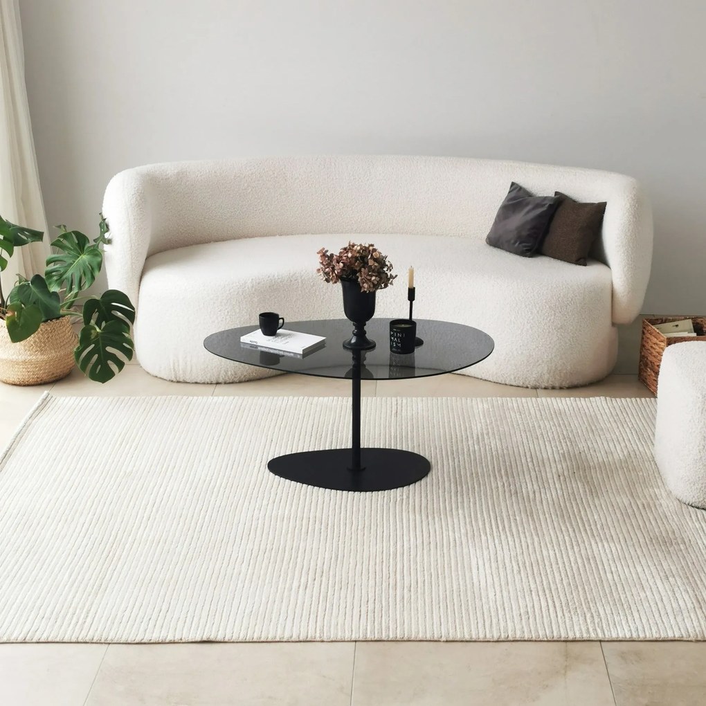 Mesa de Centro Porto – Cinzento Escuro e Preto – 90x40x60 cm