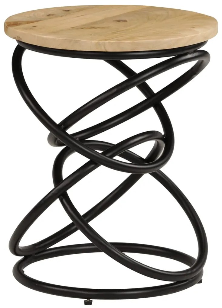 Mesa de extremidade madeira de mangueira maciça 40x50 cm
