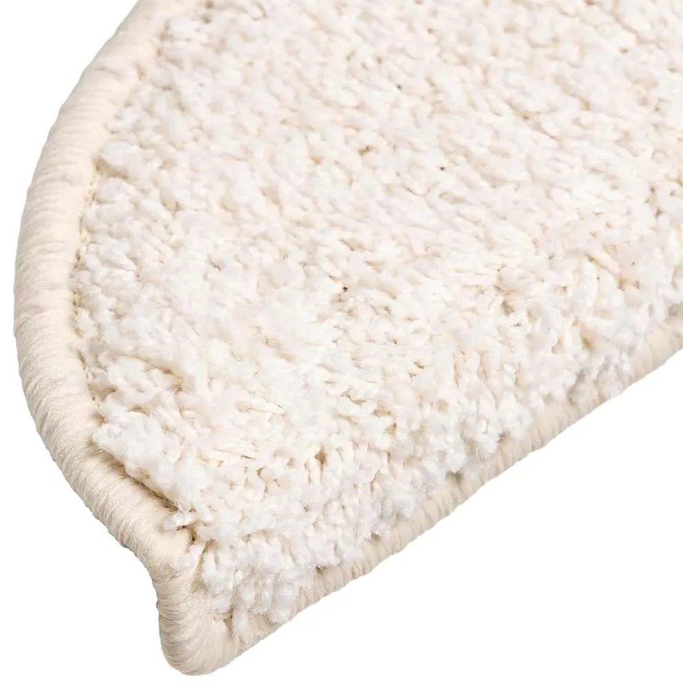 Tapetes de escada 20 pcs 56x17x3 cm branco