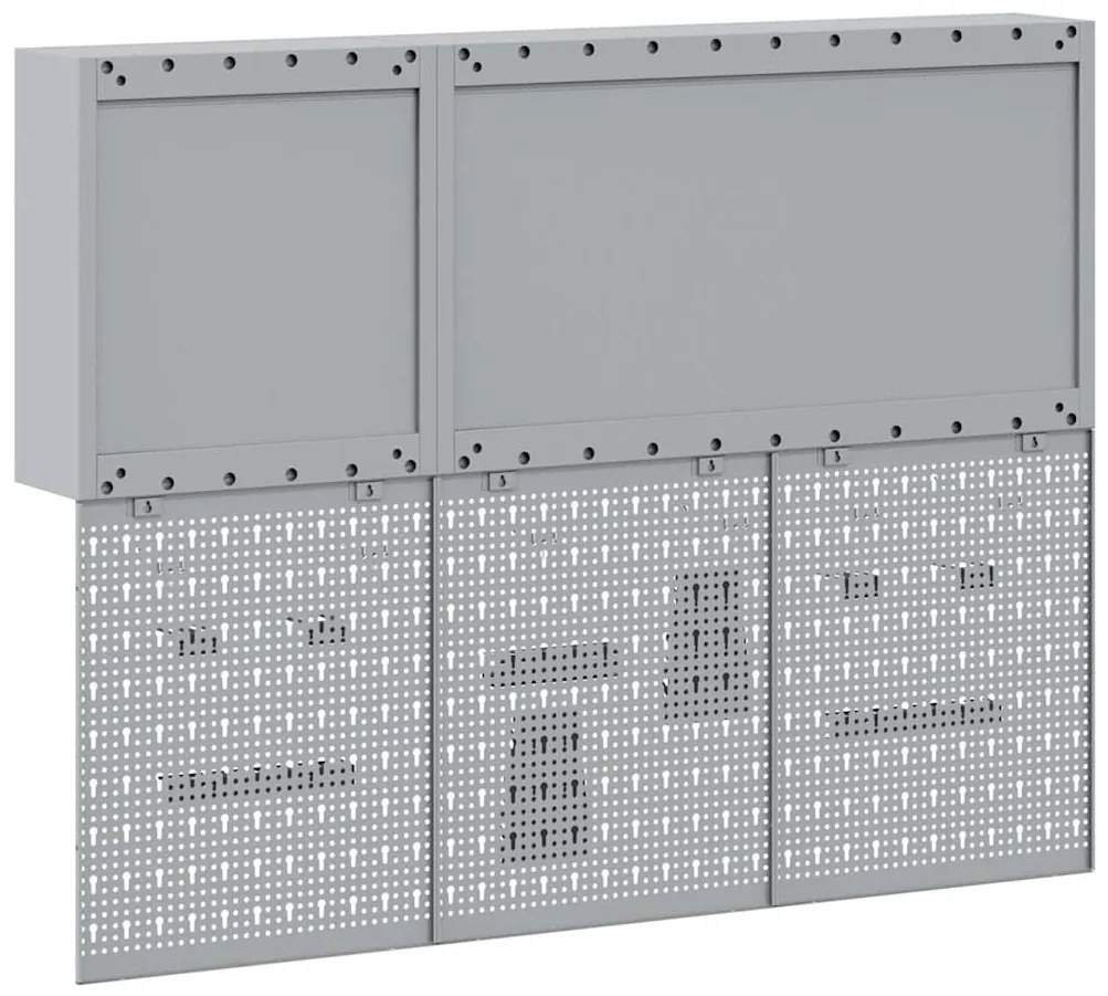Conjunto de Armário de Ferramentas e Painel de Ferramentas de 5 Peças