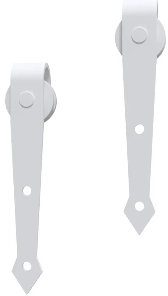 Porta de correr com ferragens 95x210 cm madeira de pinho maciça