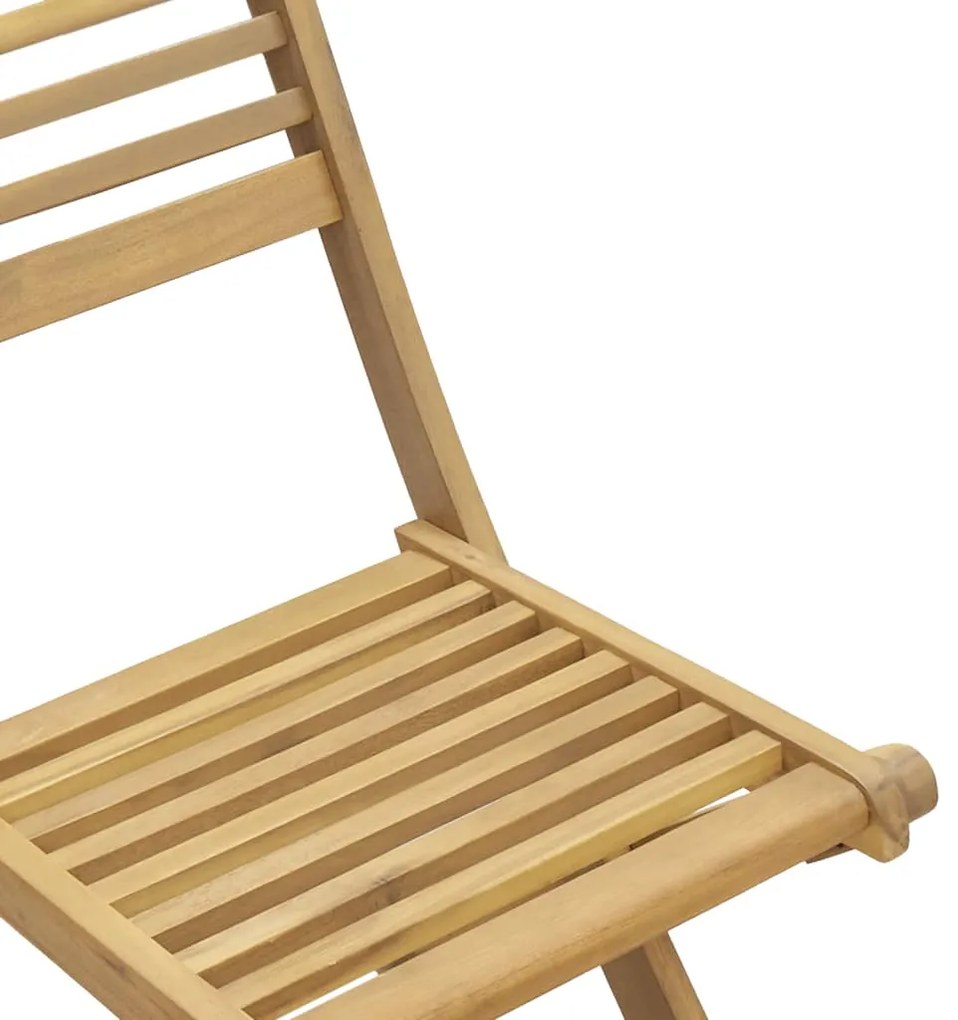 Conjunto de jantar p/ jardim 5 pcs madeira de acácia maciça