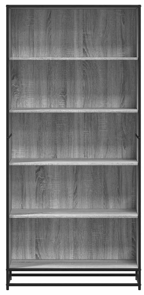 Estante 80,5x35x170,5 cm derivados de madeira cinzento sonoma
