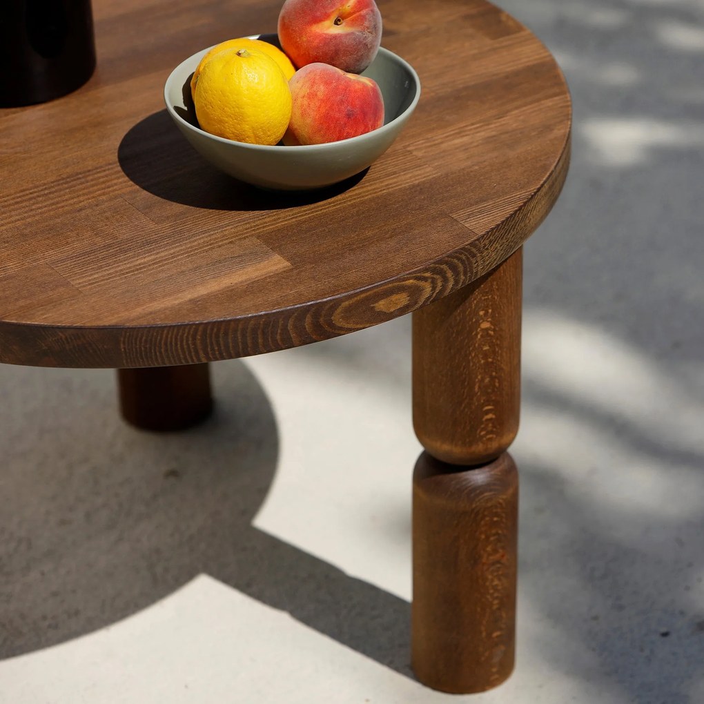 Mesa de Centro Ida – Nogueira – 60x40x60 cm