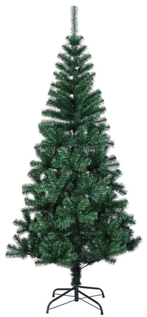 Árvore Natal artificial c/ pontas iridescentes 240 cm PVC verde